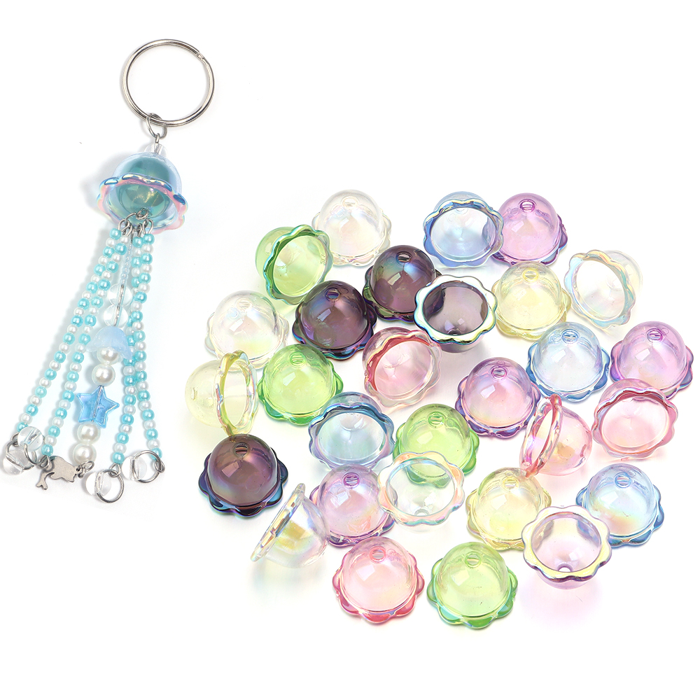 Car Accessories Bangkok - 6Pcs Acrylic Wind Bell Beads Colorful