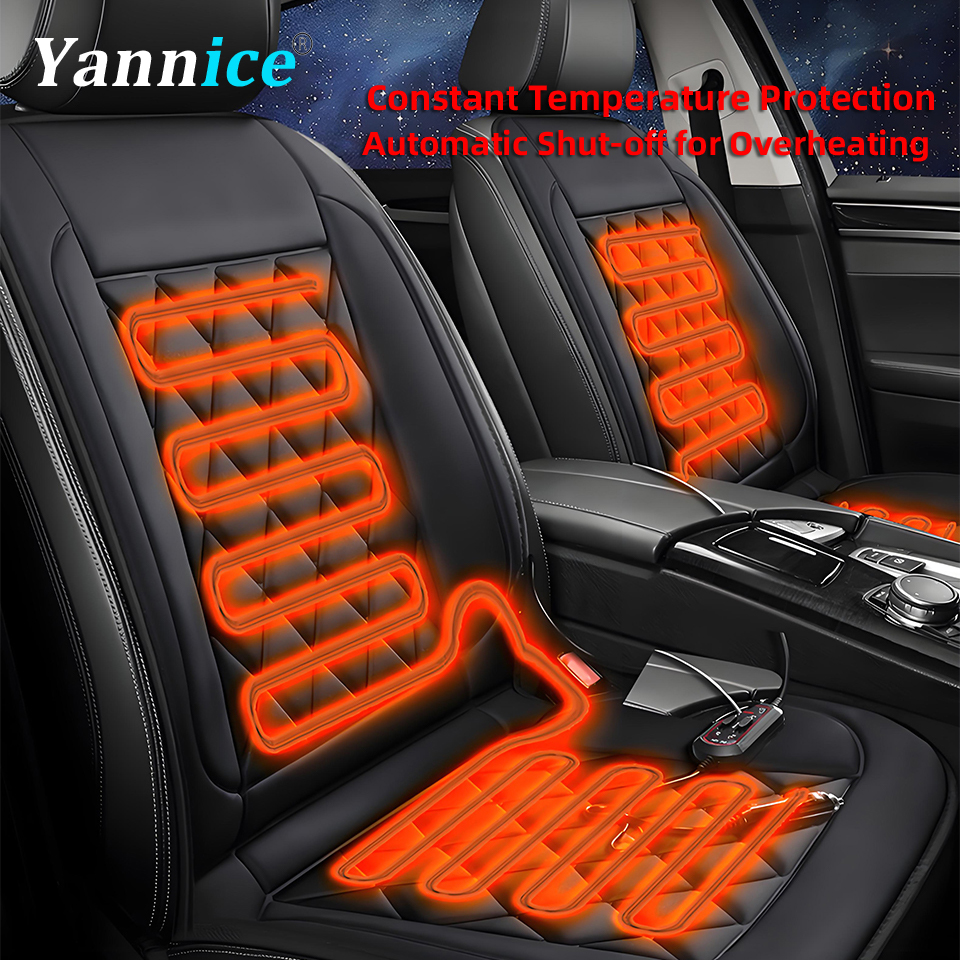 Car Accessories Gifts - 12V Universal Car Heated Seats Cushion