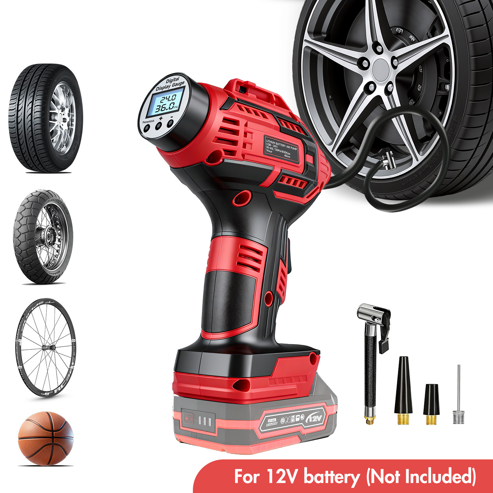 Car Portable Tire Inflator - ​​20V Portable Car Tire Inflator Pump