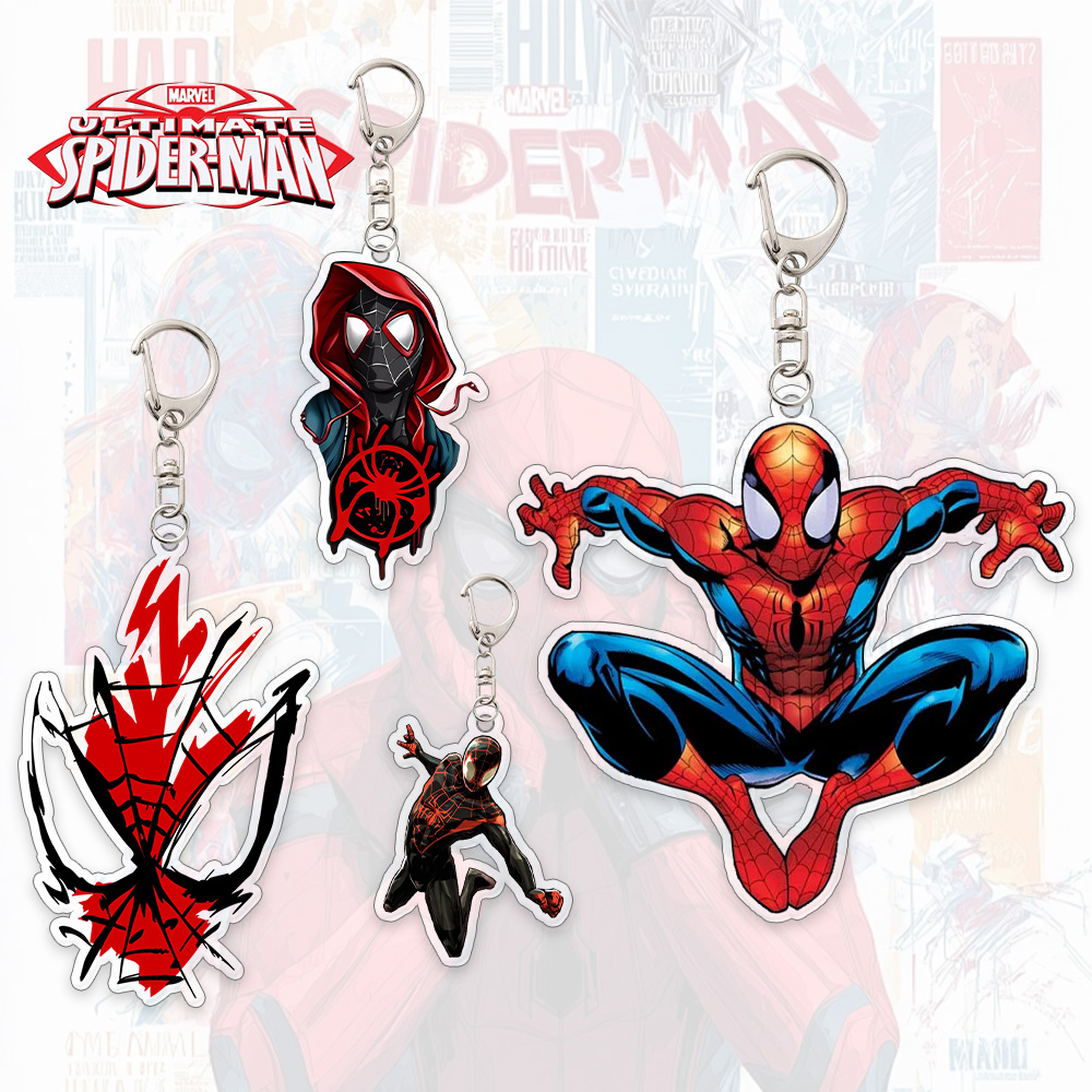 Car Accessories Gifts - Spider Man Acrylic Keychain Anime Peripherals