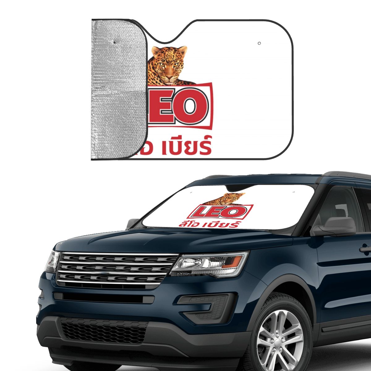 Leo Beer Bangkok Sunshade Wind - Car Accessories Bangkok incelemesi ve fiyatı