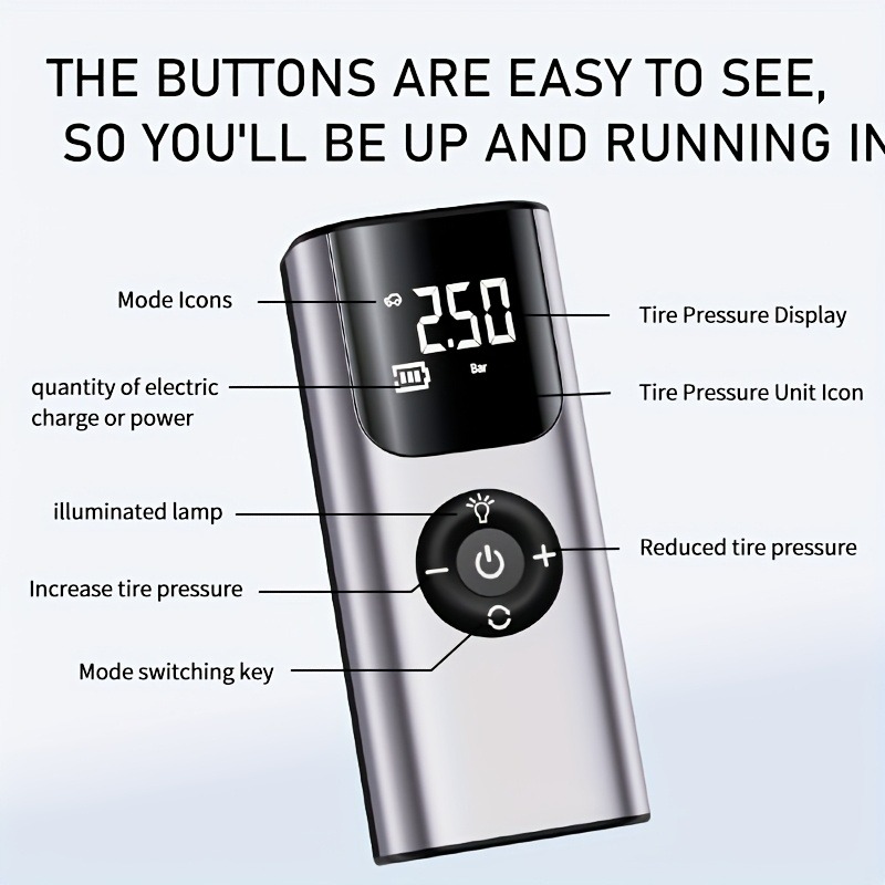 Portable Car Air Pump Tire Inf - Car Portable Tire Inflator incelemesi ve fiyatı