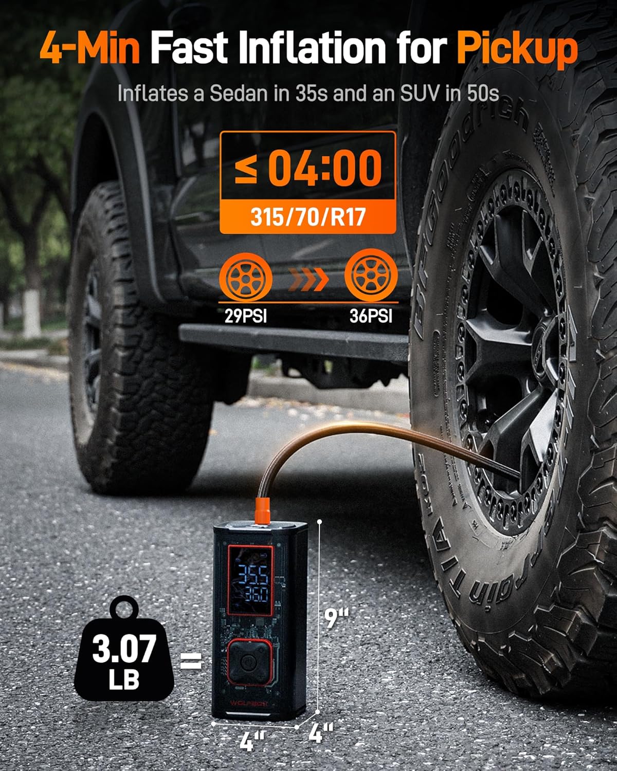 Tire Inflator Portable Air Com - Car Portable Tire Inflator incelemesi ve fiyatı