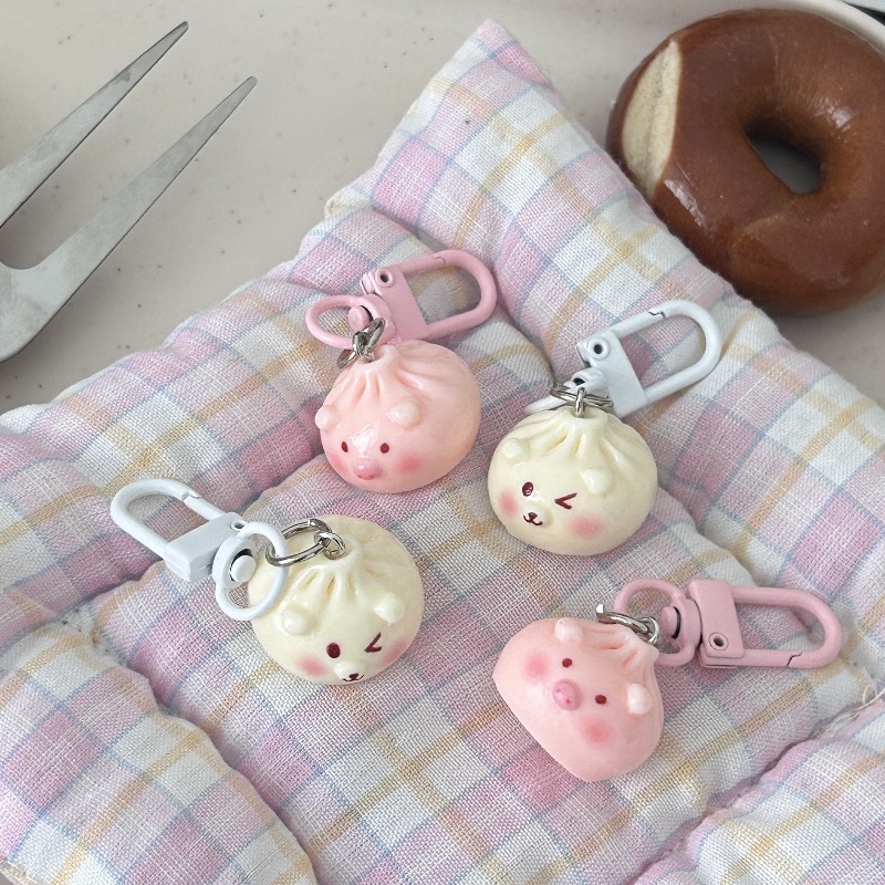 Kawaii Mini Steamed Bun Keycha - Car Accessories Bunnings incelemesi ve fiyatı