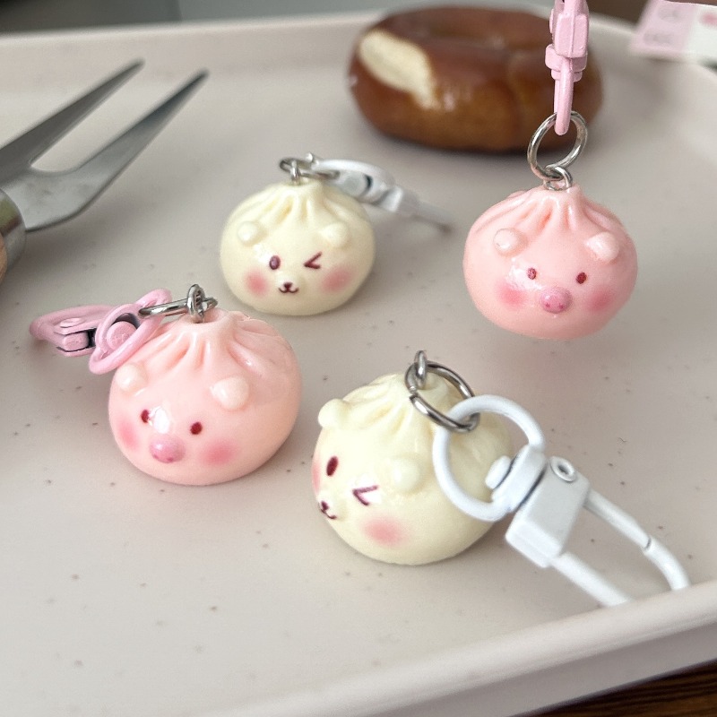 Kawaii Mini Steamed Bun Keycha - Car Accessories Bunnings incelemesi ve fiyatı