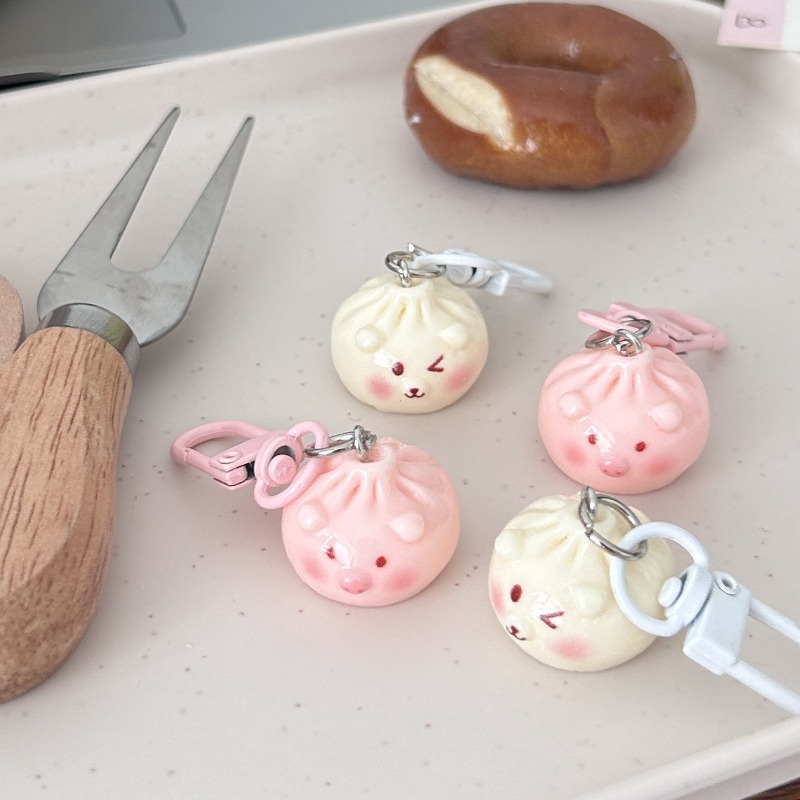 Kawaii Mini Steamed Bun Keycha - Car Accessories Bunnings incelemesi ve fiyatı