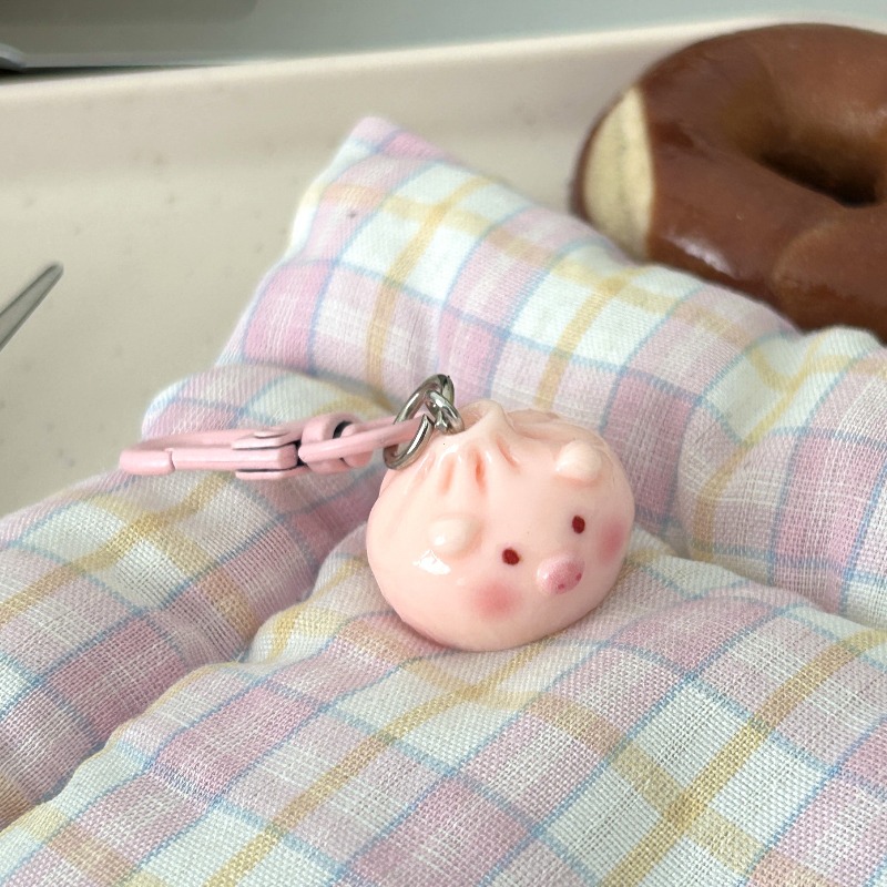 Kawaii Mini Steamed Bun Keycha - Car Accessories Bunnings incelemesi ve fiyatı