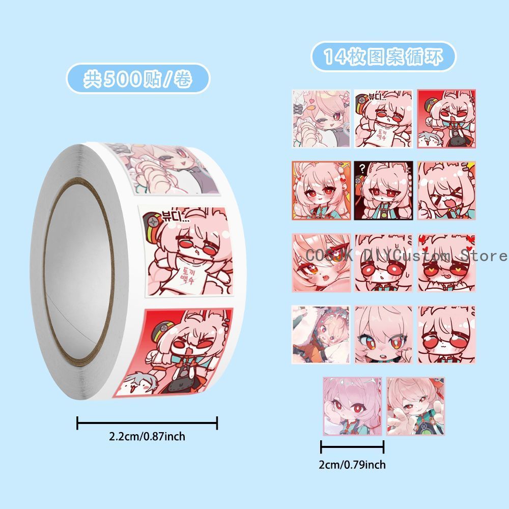 500Pc/Roll Anime Zenless Zone  - Car Accessories Gifts incelemesi ve fiyatı
