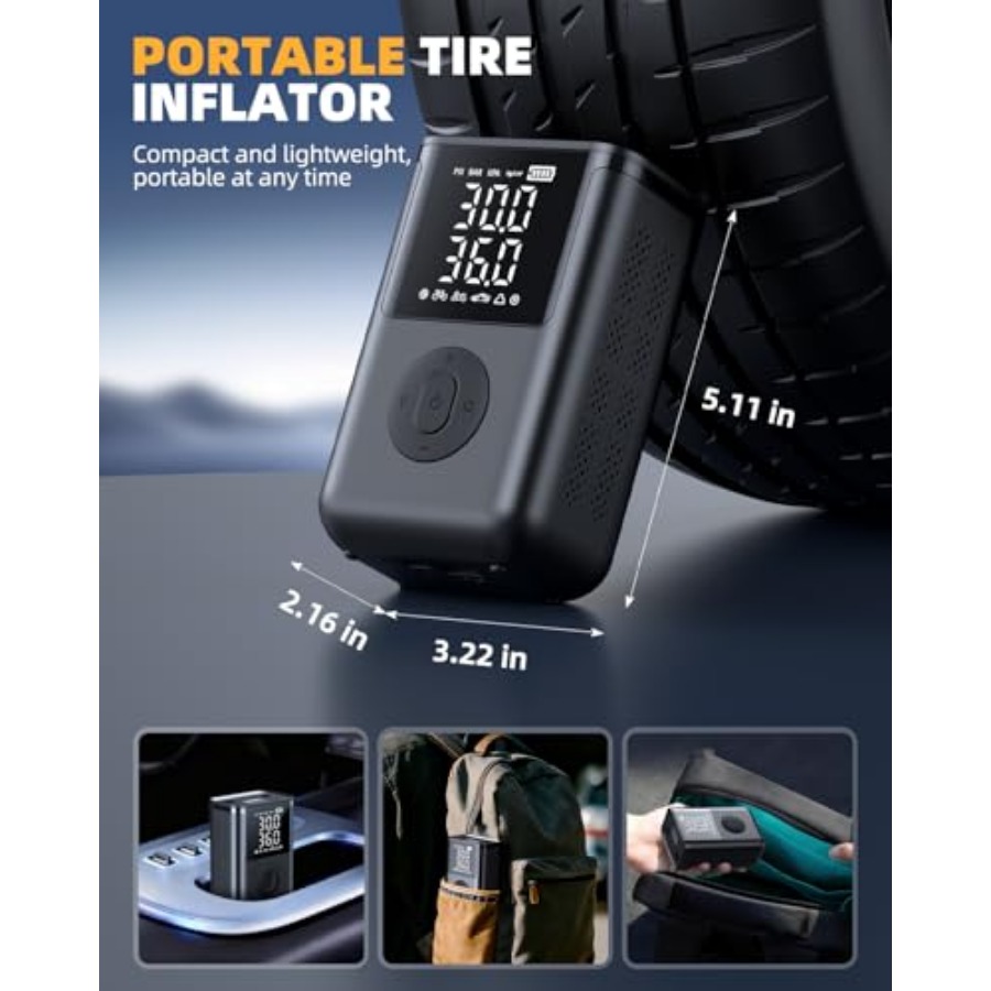 Tire Inflator Portable Air Com - Car Portable Tire Inflator incelemesi ve fiyatı