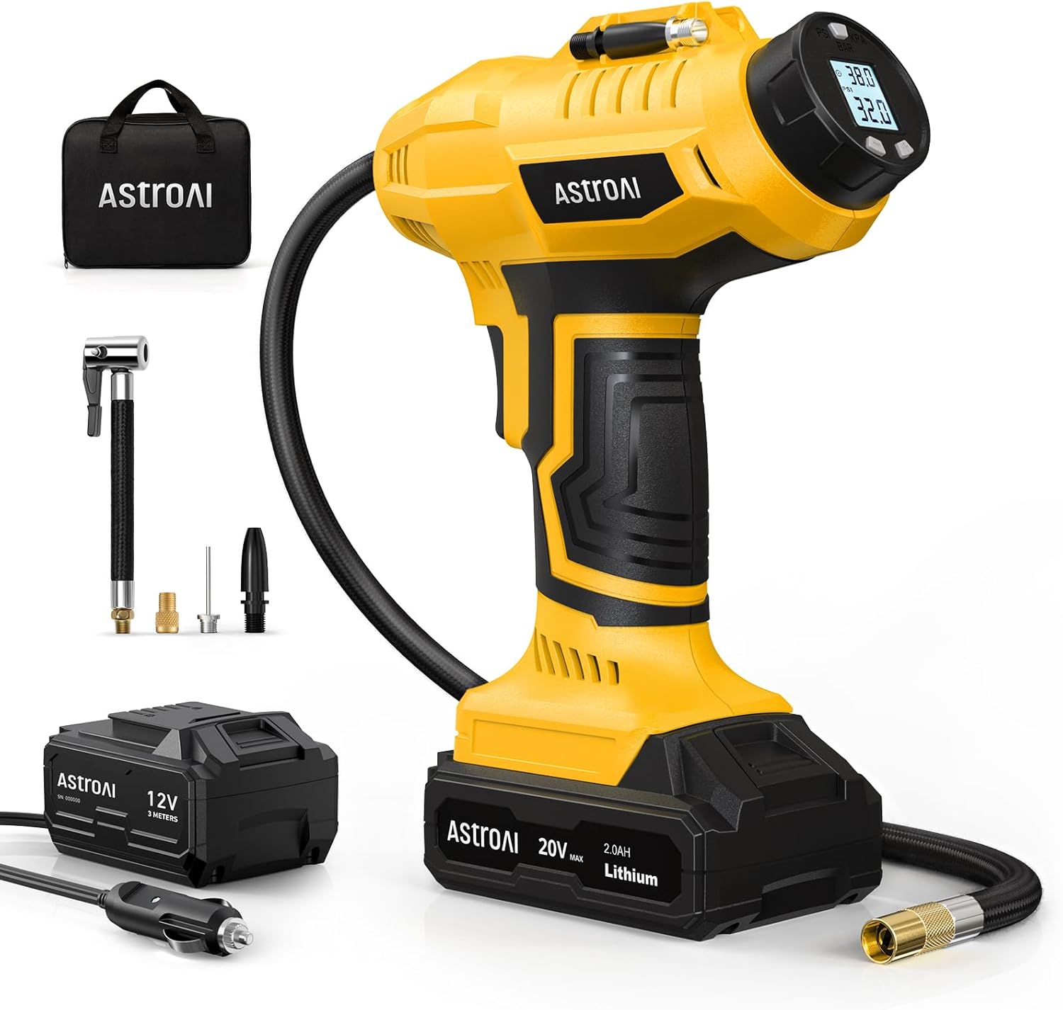 20V Cordless Tire Inflator wit - Car Portable Tire Inflator incelemesi ve fiyatı
