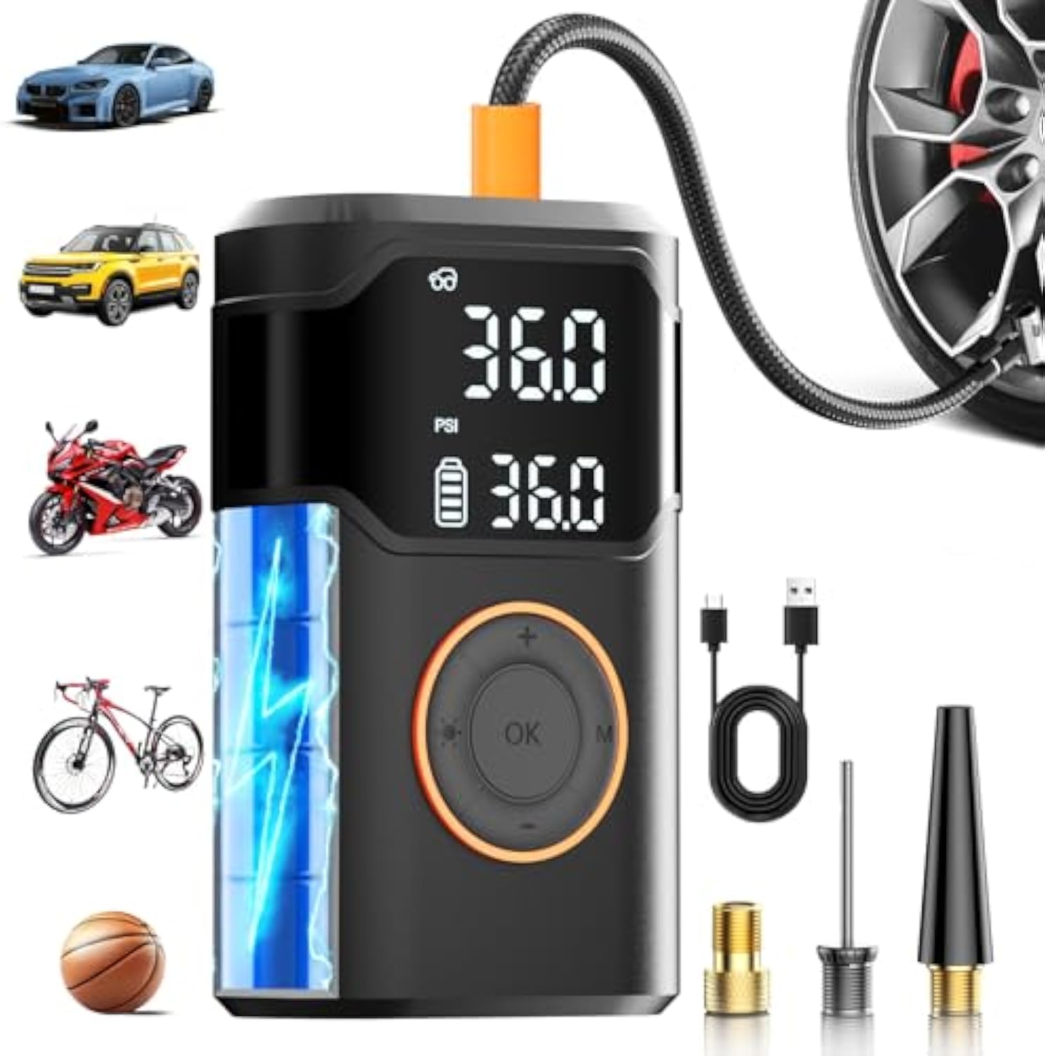 Automatic Rechargeable Electri - Car Portable Tire Inflator incelemesi ve fiyatı