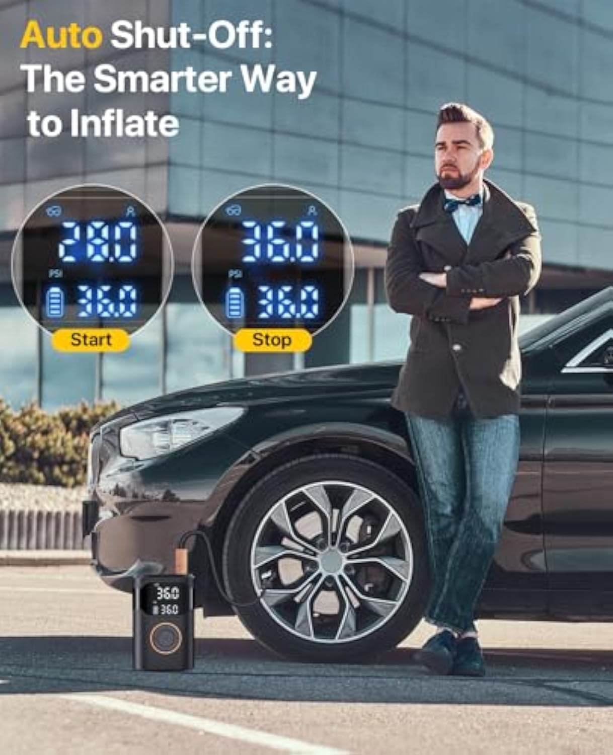 Automatic Rechargeable Electri - Car Portable Tire Inflator incelemesi ve fiyatı