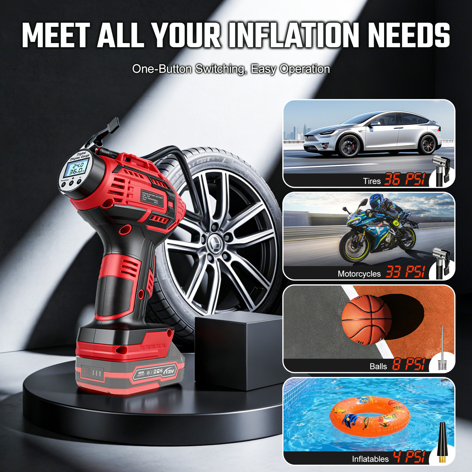 ​​20V Portable Car Tire Inflat - Car Portable Tire Inflator incelemesi ve fiyatı