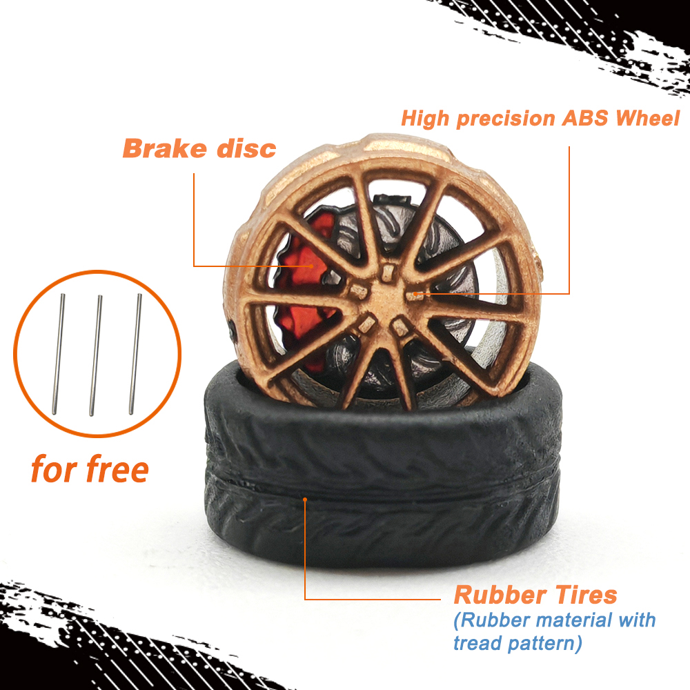 1/64 Model Car Wheels Tires 8  - Car Accessories Gifts incelemesi ve fiyatı
