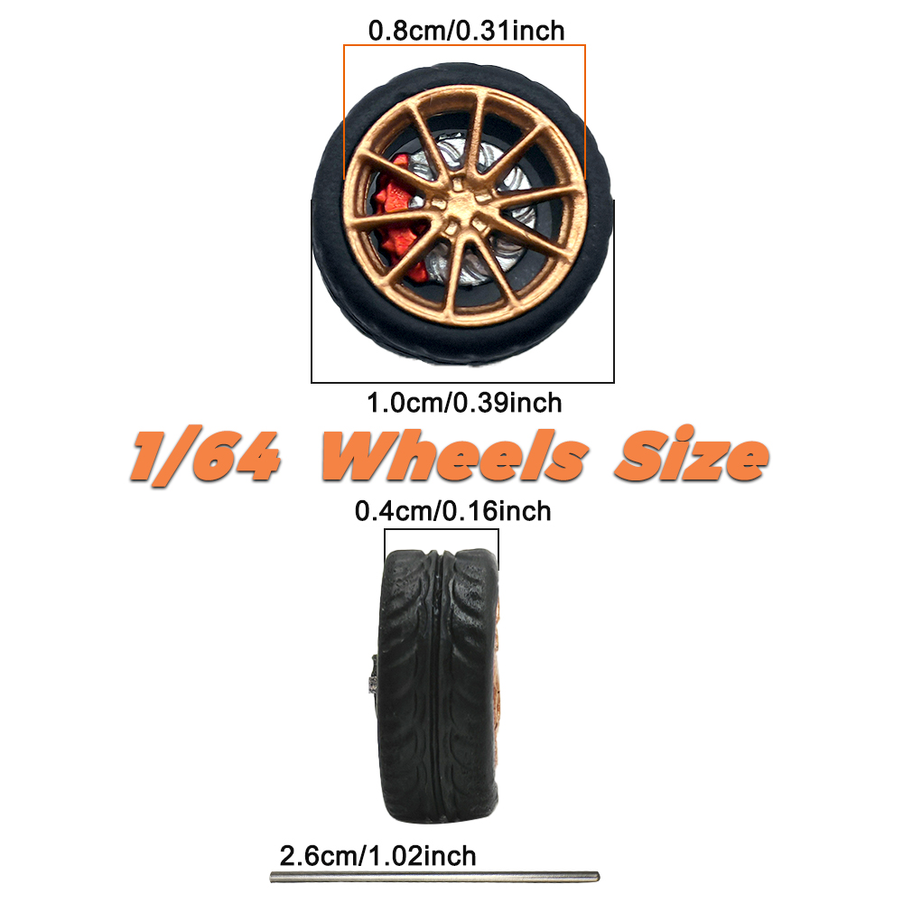 1/64 Model Car Wheels Tires 8  - Car Accessories Gifts incelemesi ve fiyatı