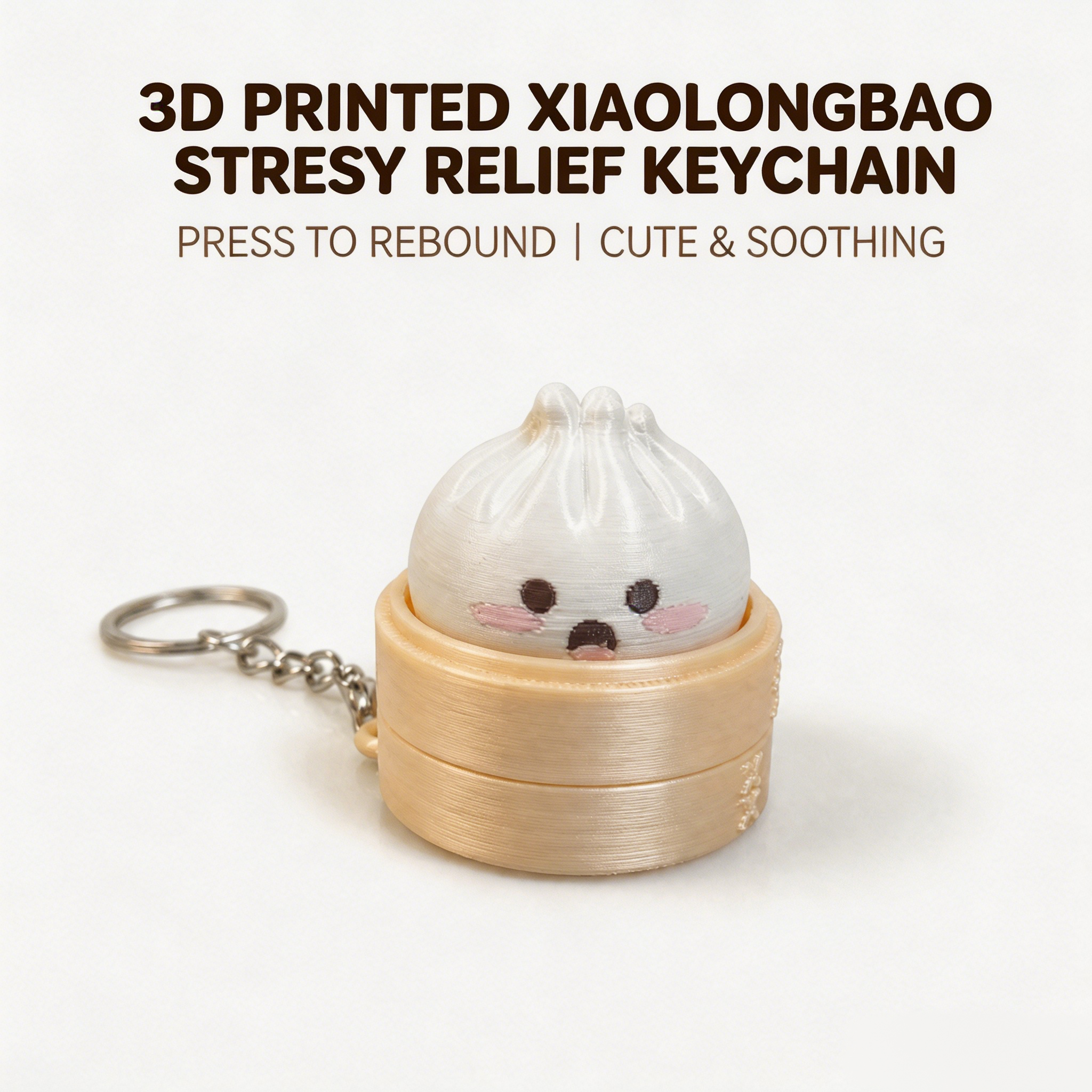 3D Printed Xiaolongbao Keychai - Car Accessories Bunnings incelemesi ve fiyatı