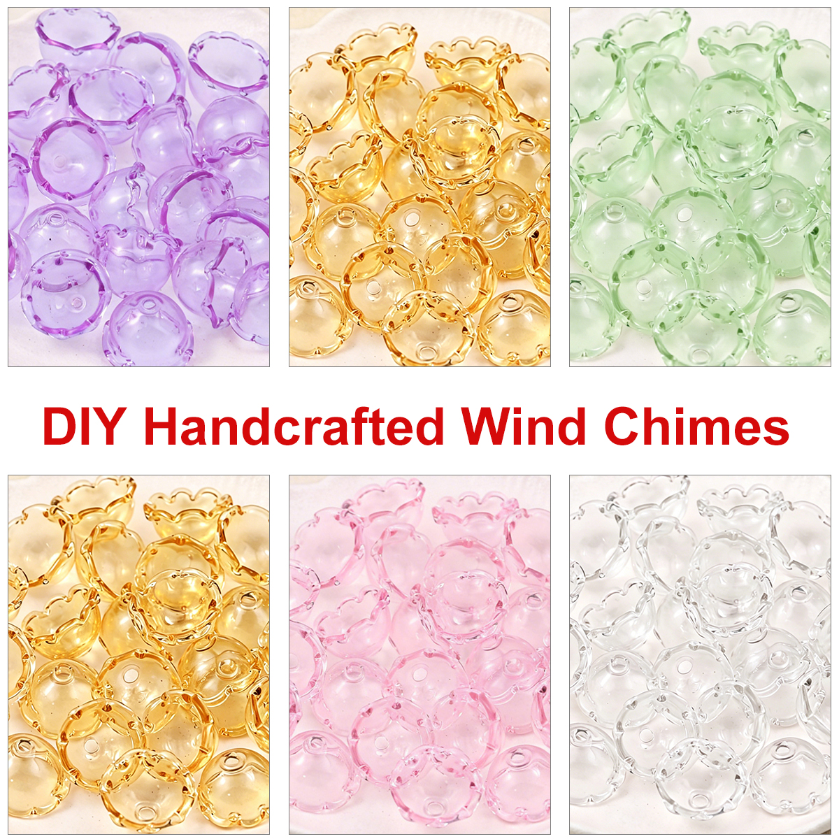 23X14mm Glass Wind Bell Beads  - Car Accessories Bangkok incelemesi ve fiyatı
