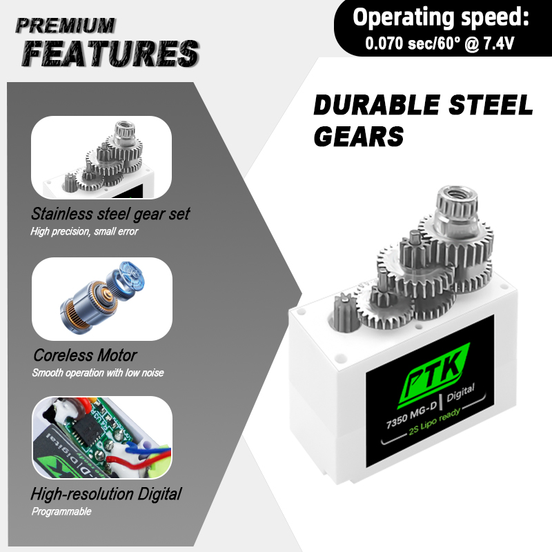PTK 7350 MG-D 5.5g Digital Ser - D.A.D Car Accessories incelemesi ve fiyatı