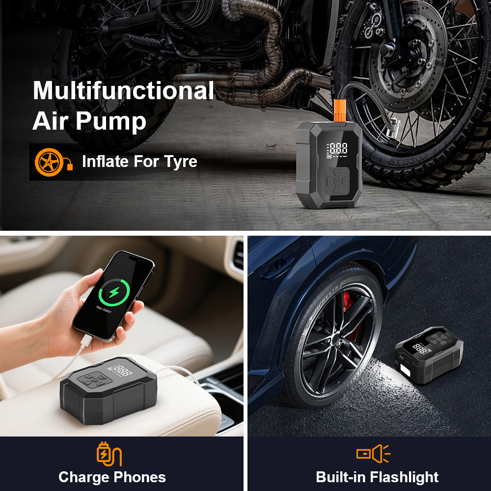 YIJU Mini Air Pump Tire Inflat - Car Portable Tire Inflator incelemesi ve fiyatı