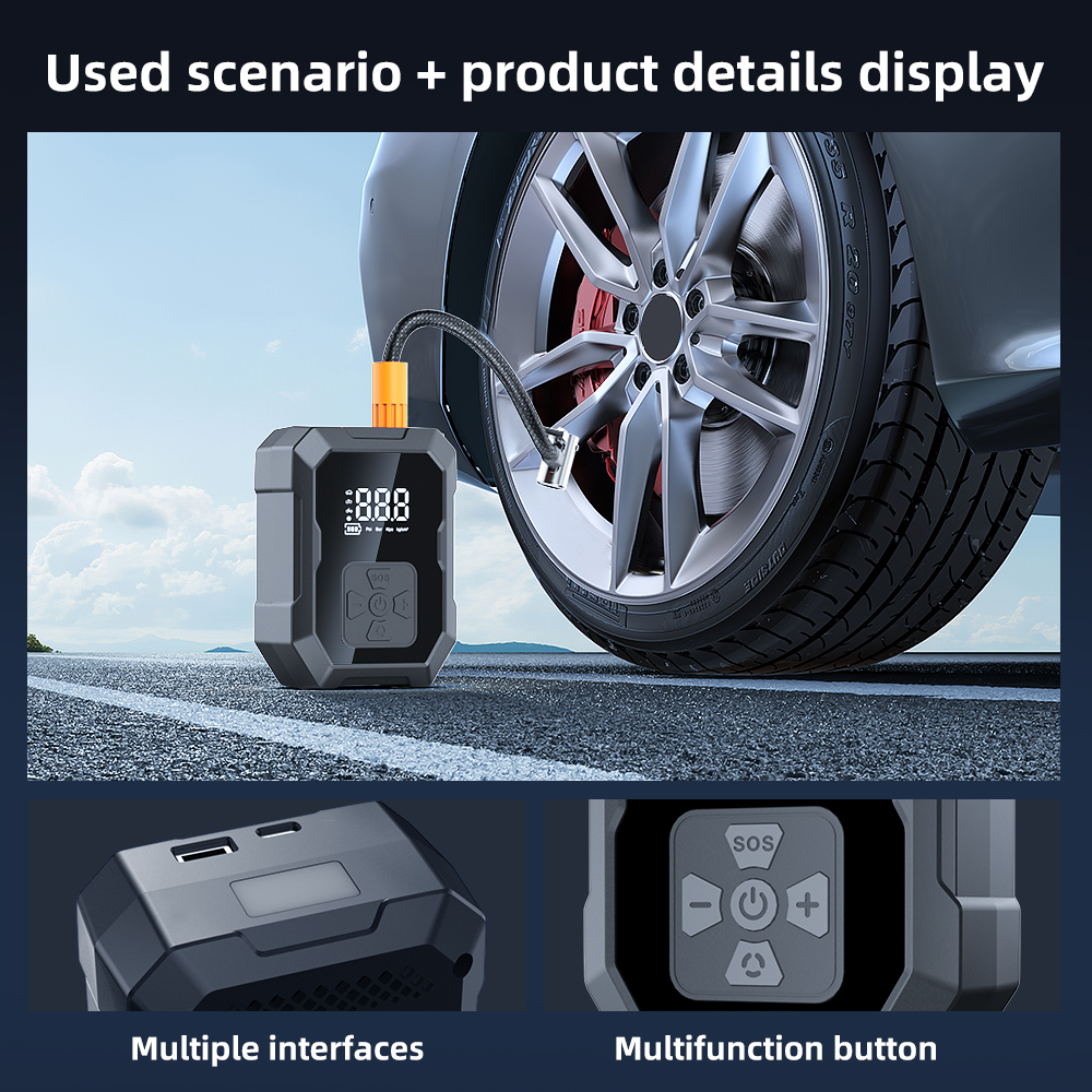 YIJU Mini Air Pump Tire Inflat - Car Portable Tire Inflator incelemesi ve fiyatı